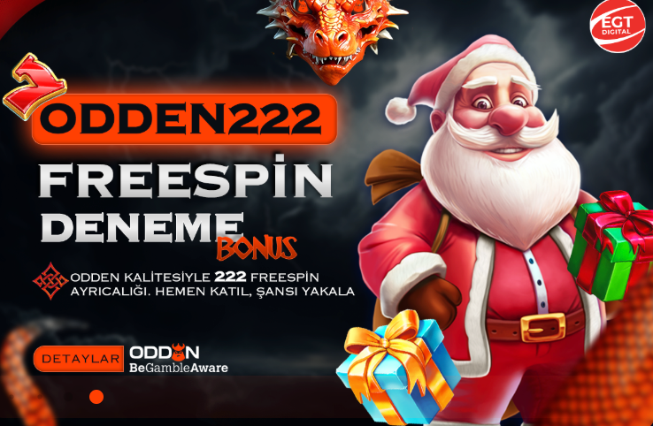 Odden Yeni Üyelere 222 Freespin Deneme Bonusu